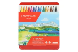 CARAN D'ACHE Filzstift Fibralo M 185.315 15-farbig assortiert
