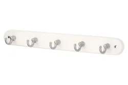 Siro Schlüsselleiste Buche Weiss | 749-300H | 5 Haken