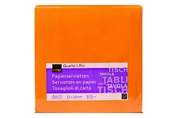 Servietten orange 33cm 50 Stück