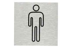 Alu-Schild Herren Symbol | ⌀ 12 cm