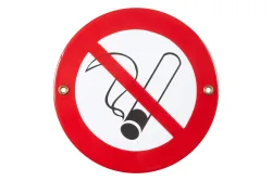Münder Email Schild Nichtraucher-Symbol | ⌀ 15 cm