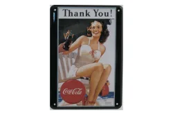 Münder Email Schild Cola Thank you | 15 × 10 × 0.5 cm
