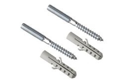 Cornat Stockschraube Sechskant-Mutter V verzinkt | M8 × 100 mm | 2 Stück