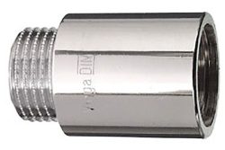 Cornat Hahnverlängerung Messing verchromt | 1/2 × 10 mm