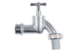 Cornat Auslaufventil Knebel Chrom-Matt | 3/4''