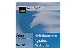 Coop Heftklammern no.10 2000 Stück
