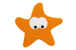 Spirella Anti-Rutsch-Sticker Starfy | Orange | 13 cm