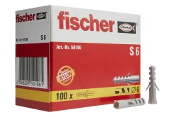 Fischer Nylondübel S6 | 40 mm | 100 Stück