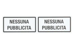 Schild Nessuna Pubblicità | ⌀ 20 cm