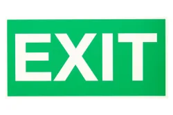 Nachtleuchtendes Schild Exit | 15 × 31.5 cm
