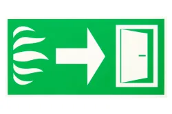 Nachtleuchtendes Türschild | 15 × 0.1 × 31.5 cm