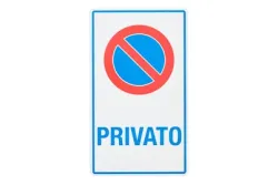 Schild Privato + Symbol | 33 × 19 cm