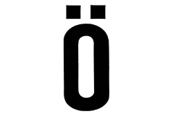 Folienbuchstabe Schwarz | 0.3 cm