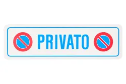 Schild Privato Symbol | 33 × 9.5 × 0.1 cm