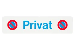 Schild Privat Symbol