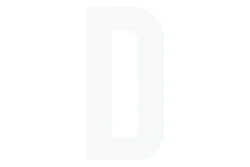 Folienbuchstabe Weiss D | 10 cm