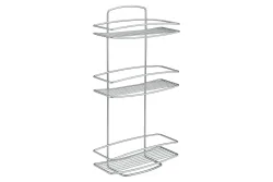 Metaltex Ablage 3 Etagen Grau Stahl | 53 × 11 × 26 cm