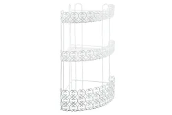 Metaltex Eckregal Weiss | 25 × 25 × 50 cm