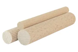Oecoplan Dübelrundstab gerillt 12 mm natur
