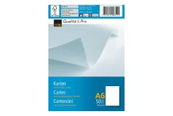 Qualité & Prix Schreibkarten A6 weiss 50 Stück
