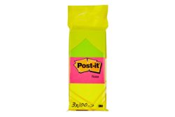 POST-IT Neon Notes 38x51mm 6812 3 Farben ass. 100 Blatt