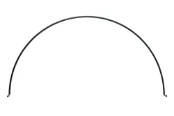 Peacock Stützring Halbkreis B | 45 cm