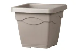Teraplast Gefäss Quadro Circeo Braun | 38 × 33 cm | 25 l