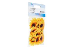 Glorex Sonnenblumenblüten | 3.5 cm | 15 Stück