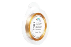 Glorex Satinband Gold | 3 mm | 10 m