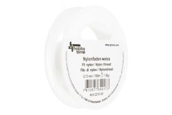 Glorex Nylonfaden Weiss | 0.15 mm | 100 m