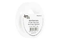 Glorex Nylonfaden Weiss | 0.15 mm | 100 m