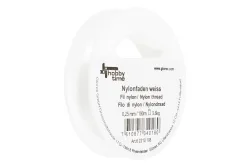 Glorex Nylonfaden Weiss | 0.25 mm | 100 m