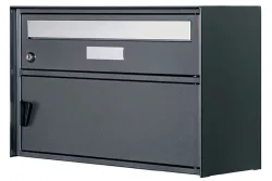 Huber Briefkasten Grächen Anthrazit | 31 × 41.8 × 30.3 cm