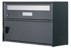 Huber Briefkasten Grächen Anthrazit | 31 × 41.8 × 30.3 cm