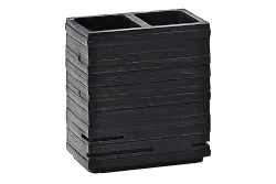 Diaqua - Zahnbürstenhalter Quadrotto, One Size, Schwarz