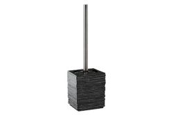 DiAqua WC-Bürstengarnitur Gedy Schwarz | 38 × 9.5 × 9.5 cm