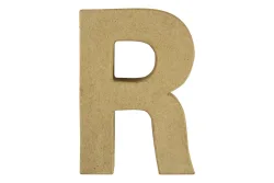 Rayher Pappmaché-Buchstabe R | 15 × 10.5 × 3 cm