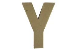 Rayher Pappmaché-Buchstabe Y | 15 × 10.5 × 3 cm