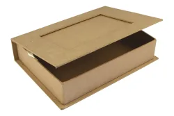 Rayher Pappmaché Buch-Box mit Fotorahmen | 22.8 × 16 × 5 cm
