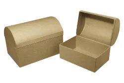 Rayher Pappmaché Box Truhe FSC Recycled | 15 × 10 × 10.5 cm