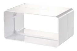 Merox Flachkanal-Verbinder Weiss | 11 × 5.5 cm