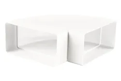 Merox Flachkanal-Bogen Weiss | 11 × 5.5 cm