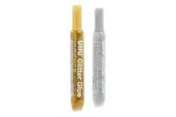 UHU Creativ Glitterkleber Gold & Silber | 2 × 20 g