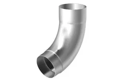 Sarei Fallrohrbogen Aluminium Natur | NW 80 | 72°