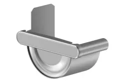 Sarei Rinnenendstück Aluminium | NW 80 | links