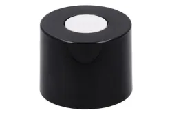 Siro Möbelknopf Rund 01056 Schwarz-Weiss | ⌀ 3 cm