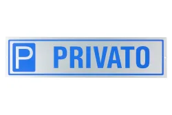 Privatparkplatz Symbol Steelox | 40 × 10 cm