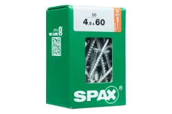Spax Senkkopf-Holzschraube | 50 Stück × 4.5 × 60 mm
