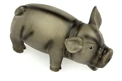 Latex-Schwein S, schwarz