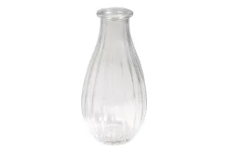 Rayher Glasvase mit Streifen | ⌀ 7 × 14 cm